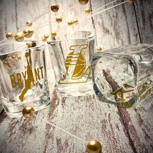 Kobe Laker Rocks Shot Glass Set of 3